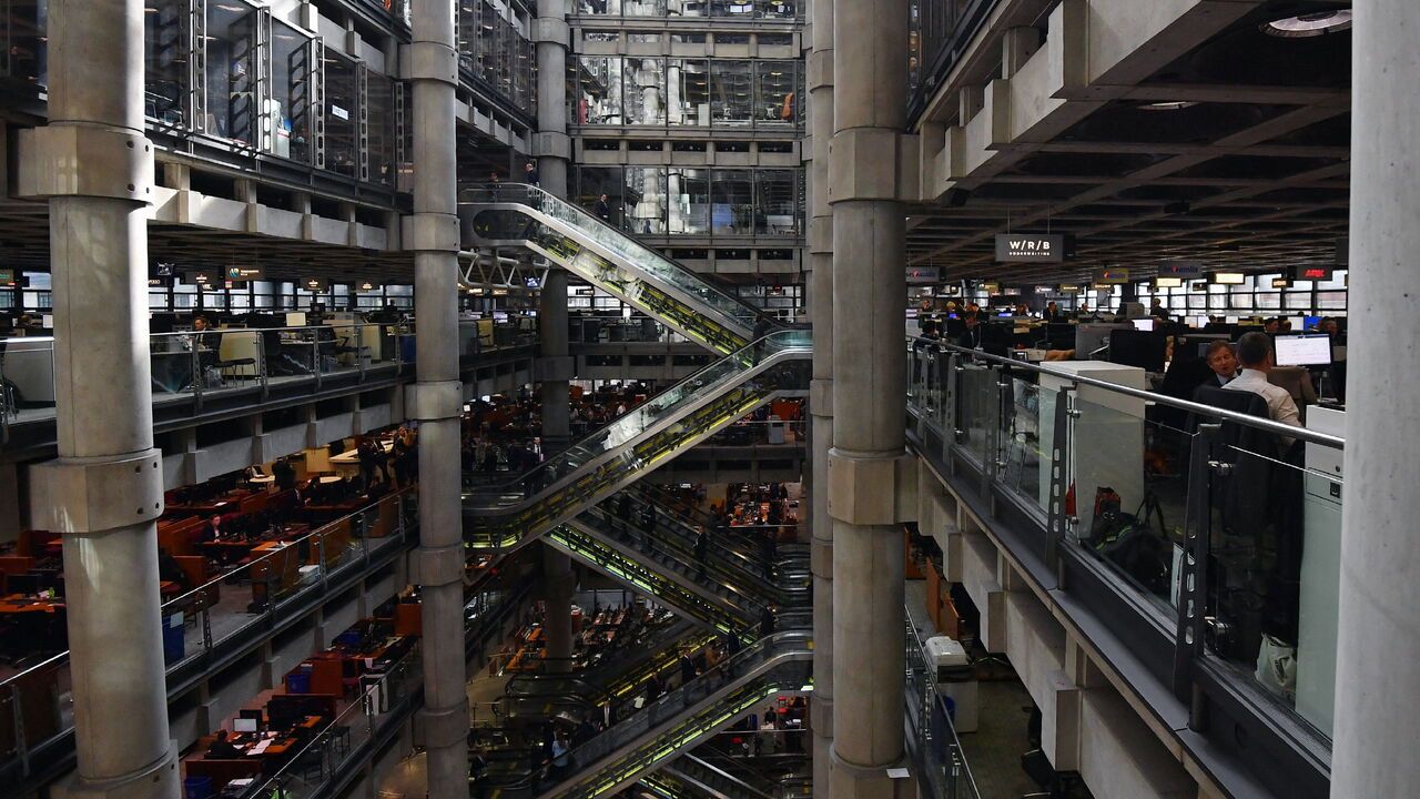 The interior of Lloyds of London