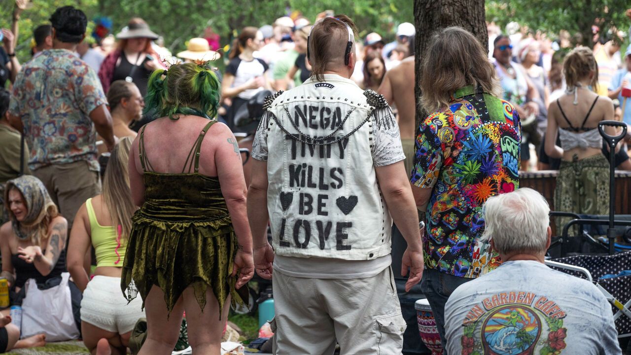 Crowd at the 2026 Eeyore annual birthday party.