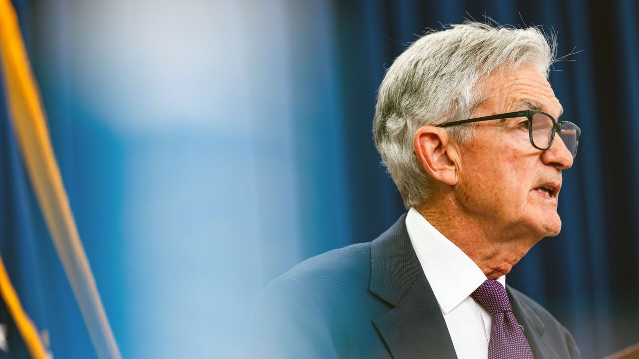Jerome Powell speaks after the Fed leaves interest rates unchanged.