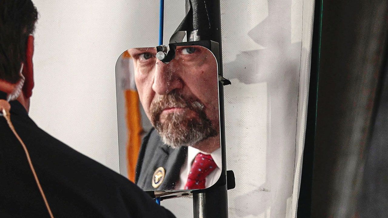 Sebastian Gorka looks in the mirror.