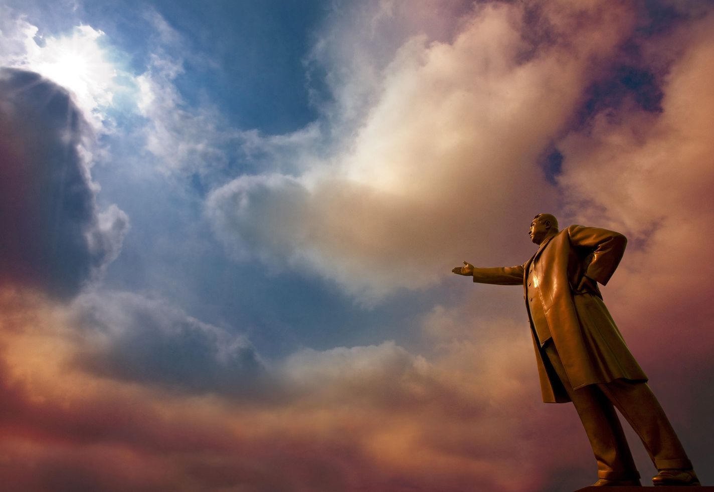 Kim Il Sung Statue in Pyongyang, North Korea
