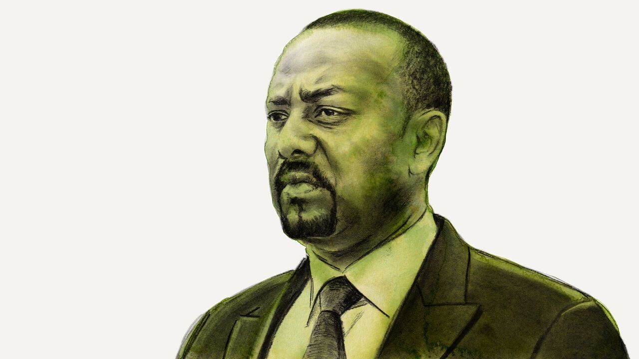 Portrait of Abiy Ahmed.