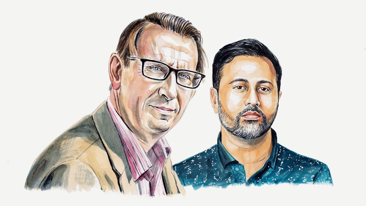 A portrait of Stefan Symanski and Ashish Malhorta