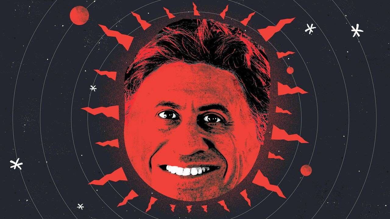 Illustration of Miliband as a planet.