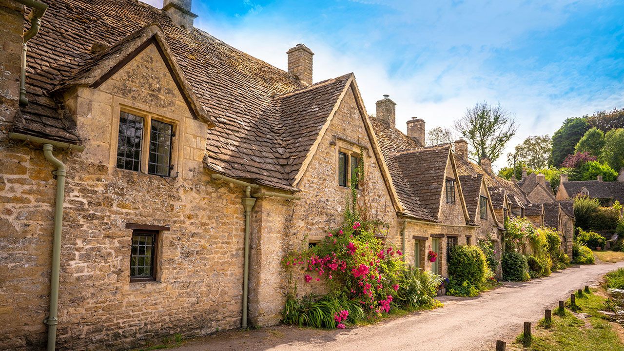 Bibury, Arlington Row in the Cotswolds