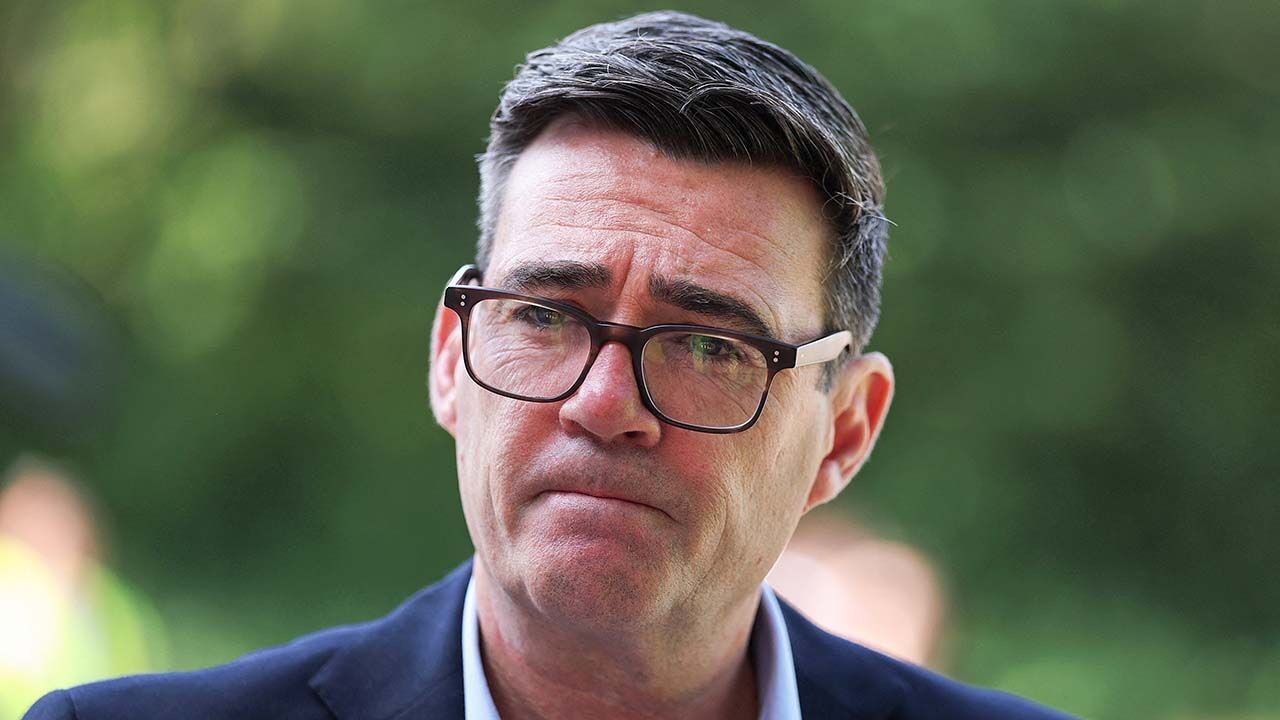 Britain's Prime Minister Andy Burnham 