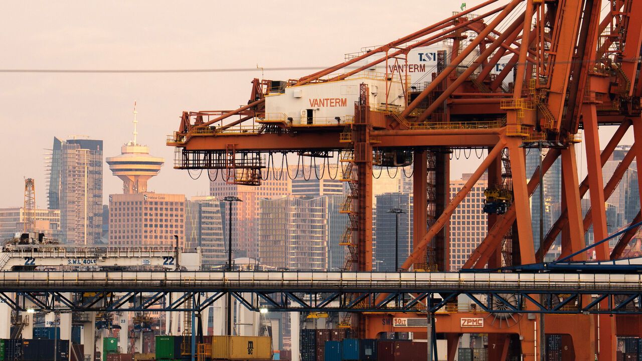 The Port of Vancouver in Vancouver, British Columbia, Canada.
