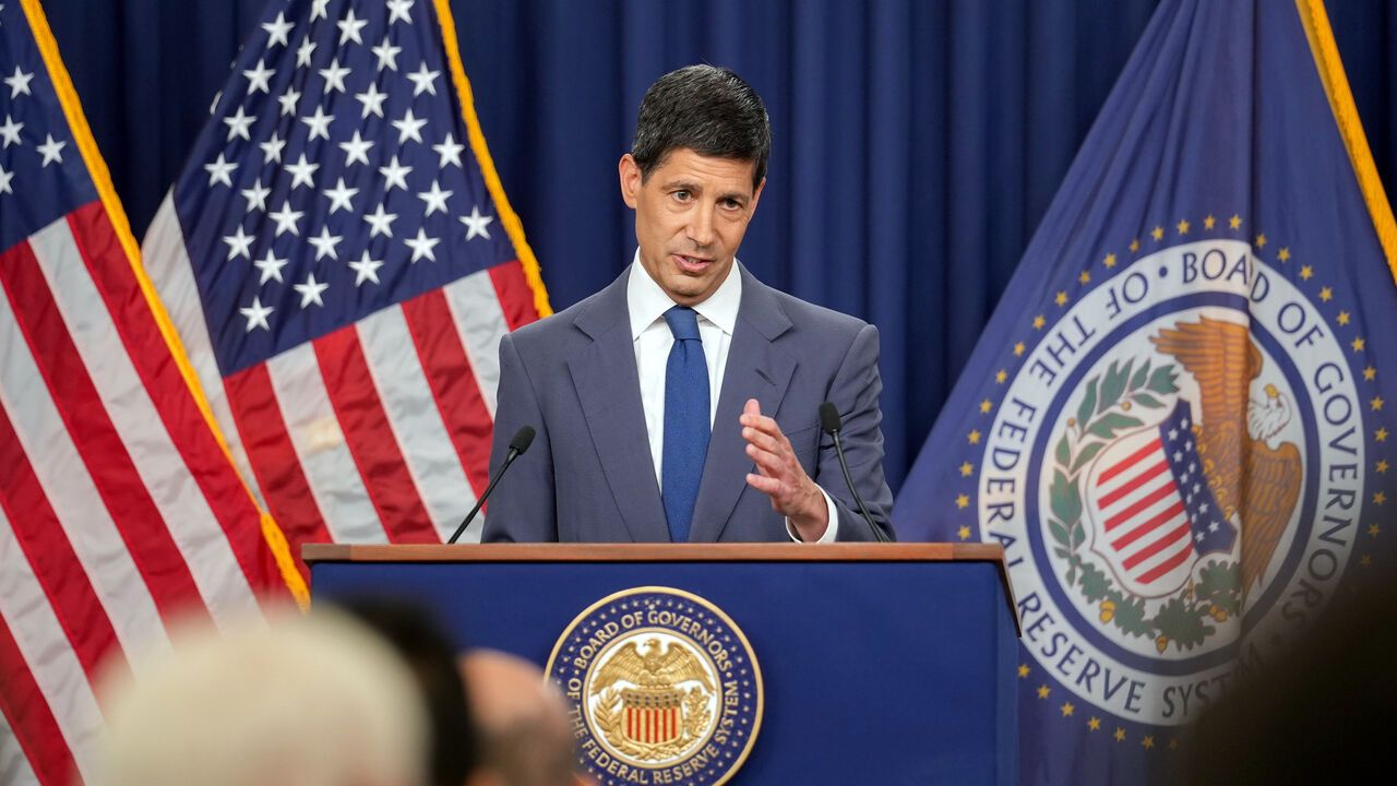 Kevin Warsh, chairman of the US Federal Reserve, during a news conference.