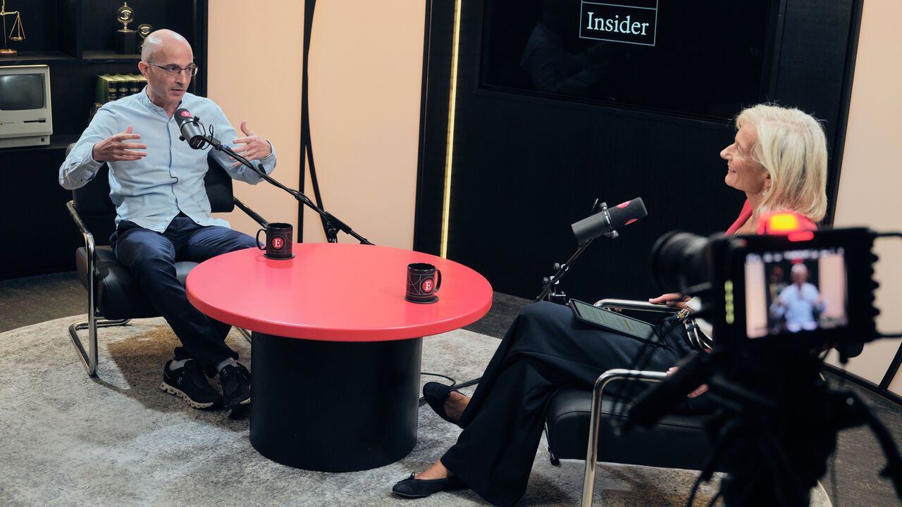 Yuval Noah Harari talking to Zanny Minton-Beddoes on the Insider.
