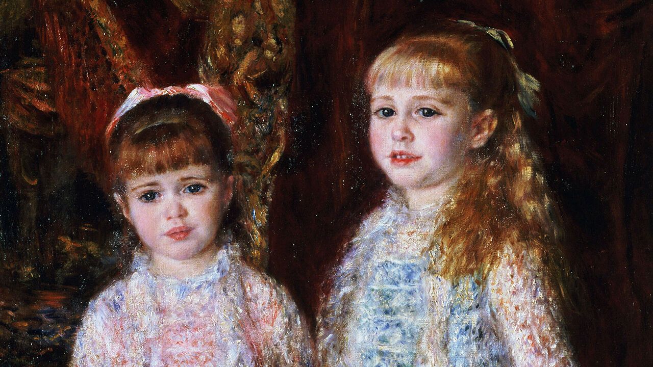 The Cahen d'Anvers Girls painting by Pierre-Auguste Renoir.