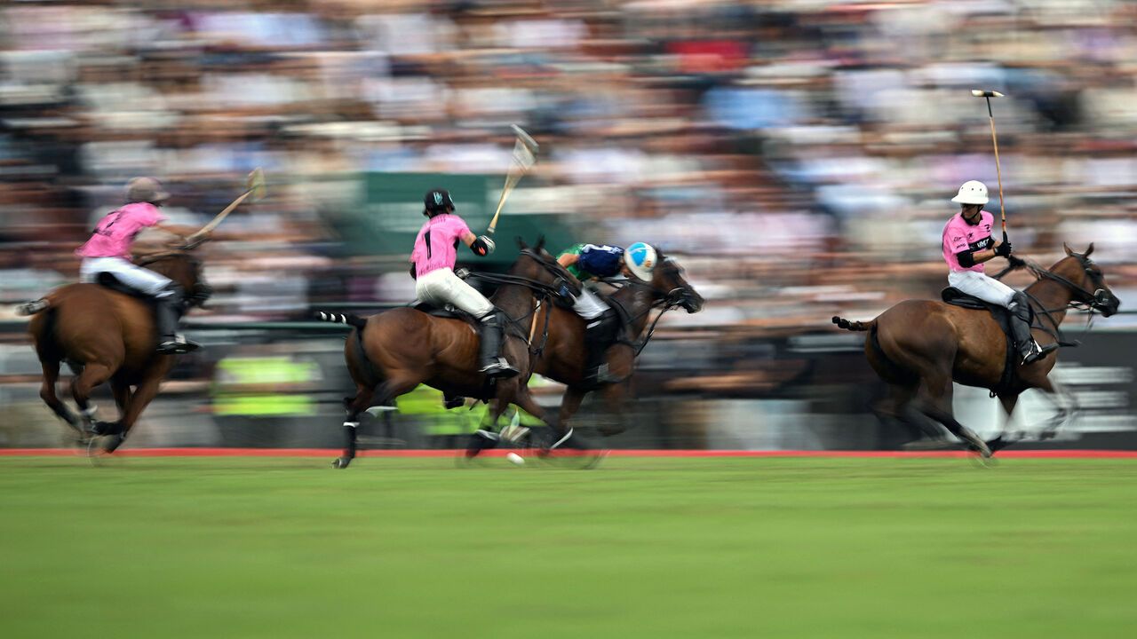 The Argentine Polo Open tournament final match at the Palermo polo field in Buenos Aires.
