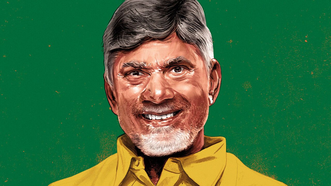 Portrait of Nara Chandrababu Naidu