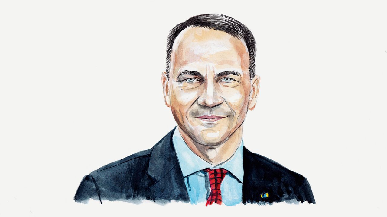 a portrait of Radek Sikorski