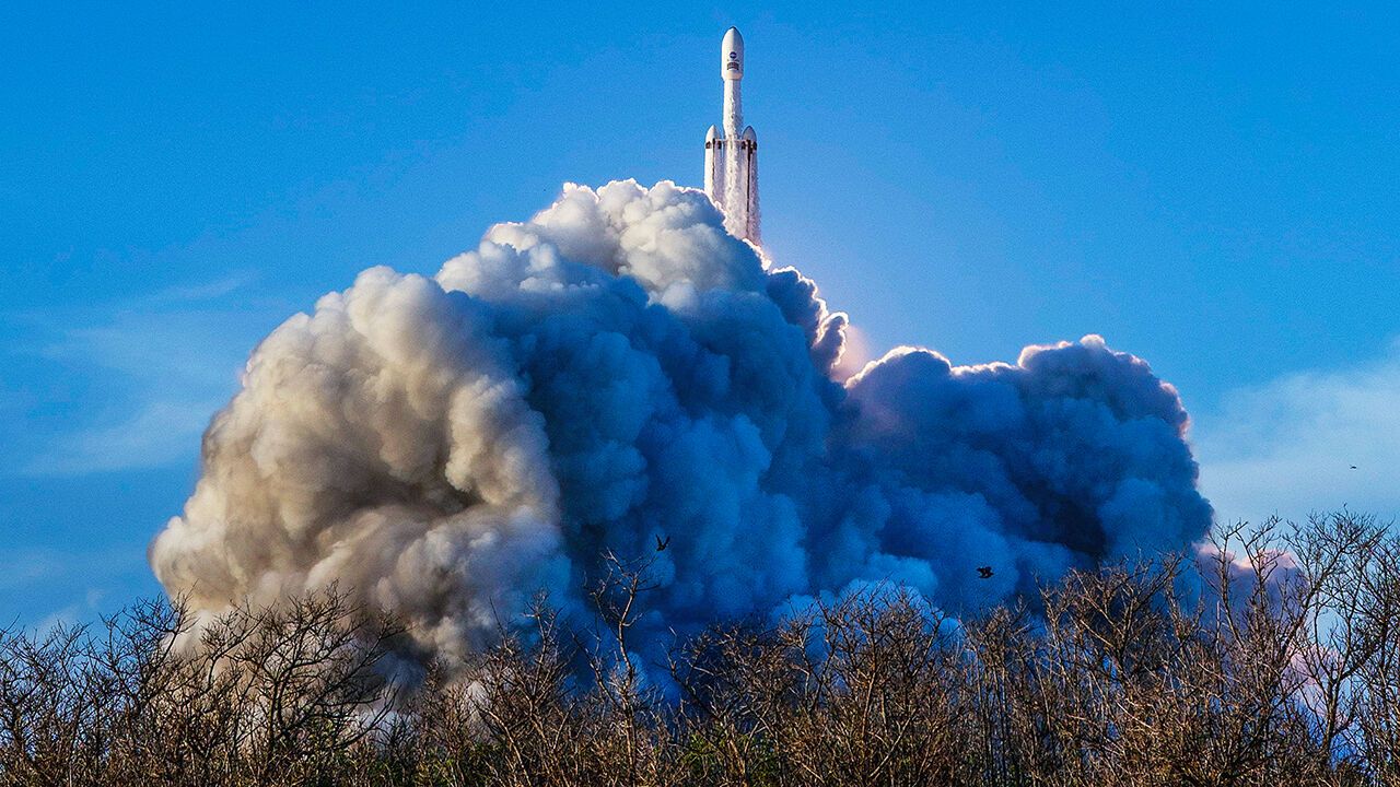 SpaceX Falcon Heavy rocket launches with NASA'S Nancy Grace Roman Space Telescope onboard