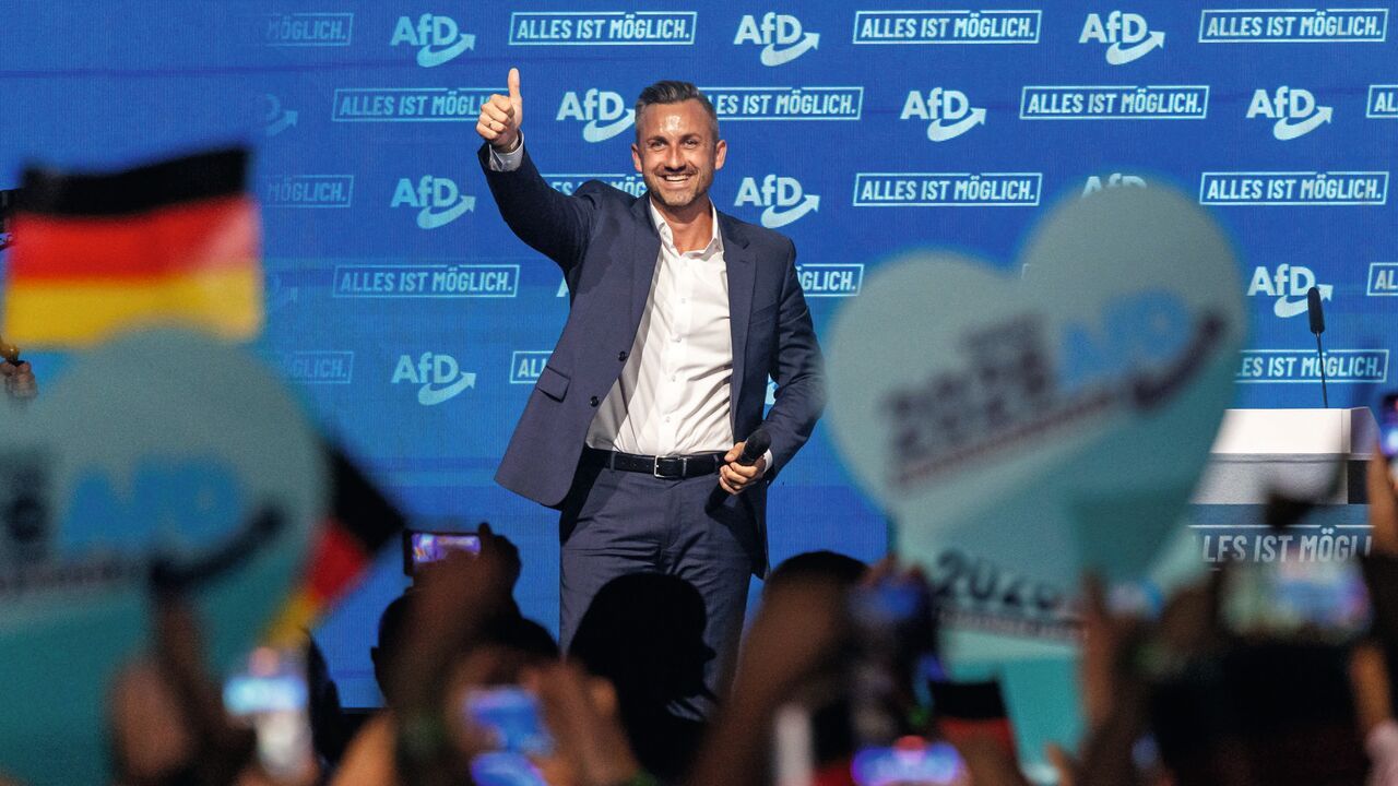 Ulrich Siegmund, lead candidate of the far-right Alternative for Germany (AfD)