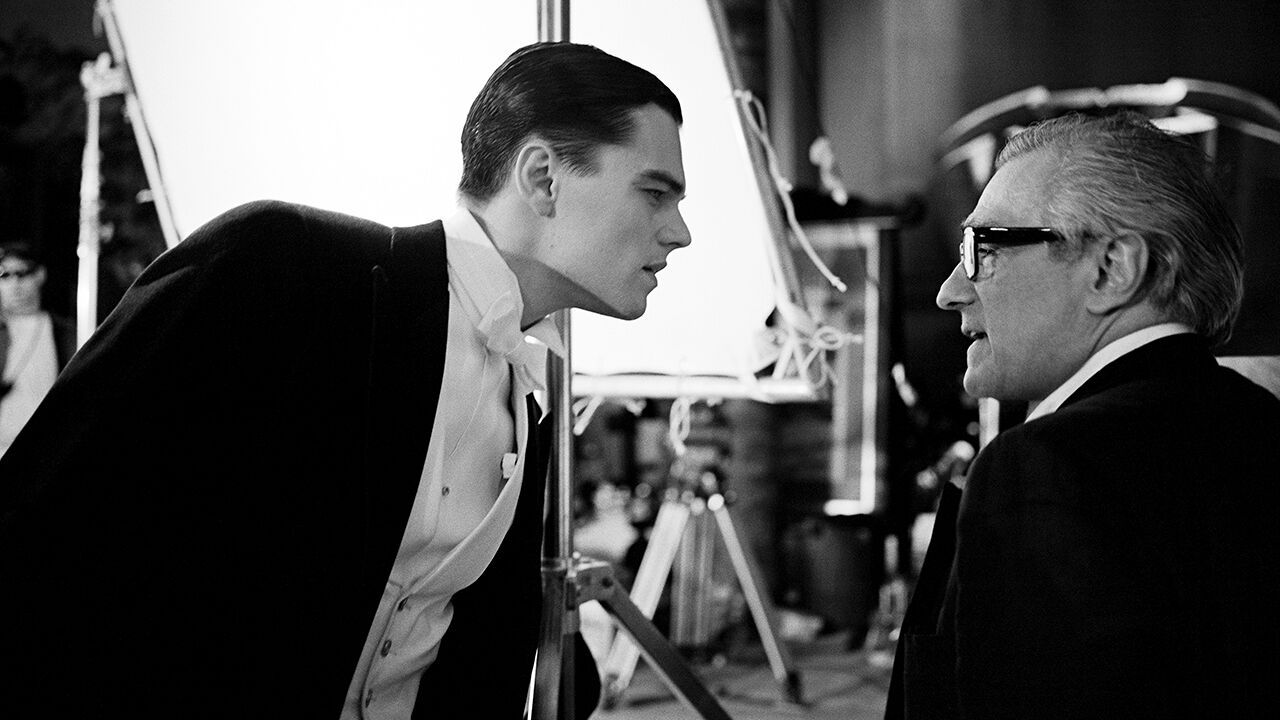 Martin Scorsese and Leonardo Dicaprio in Mr Scorsese
