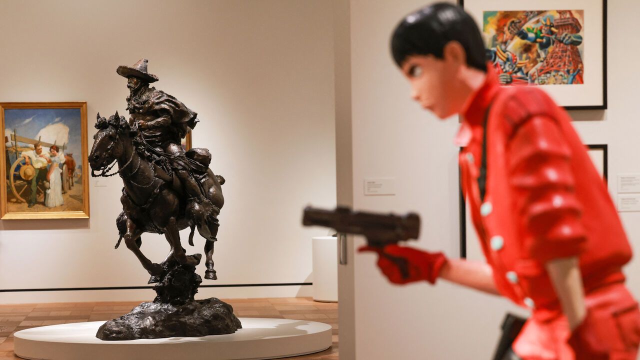 Galleries and exhibits are seen at the Lucas Museum of Narrative Art.
