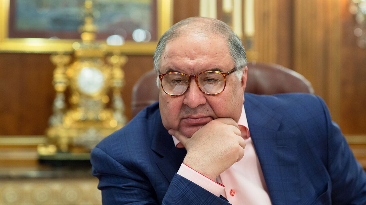 Alisher Usmanov in his office in Moscow, Russia