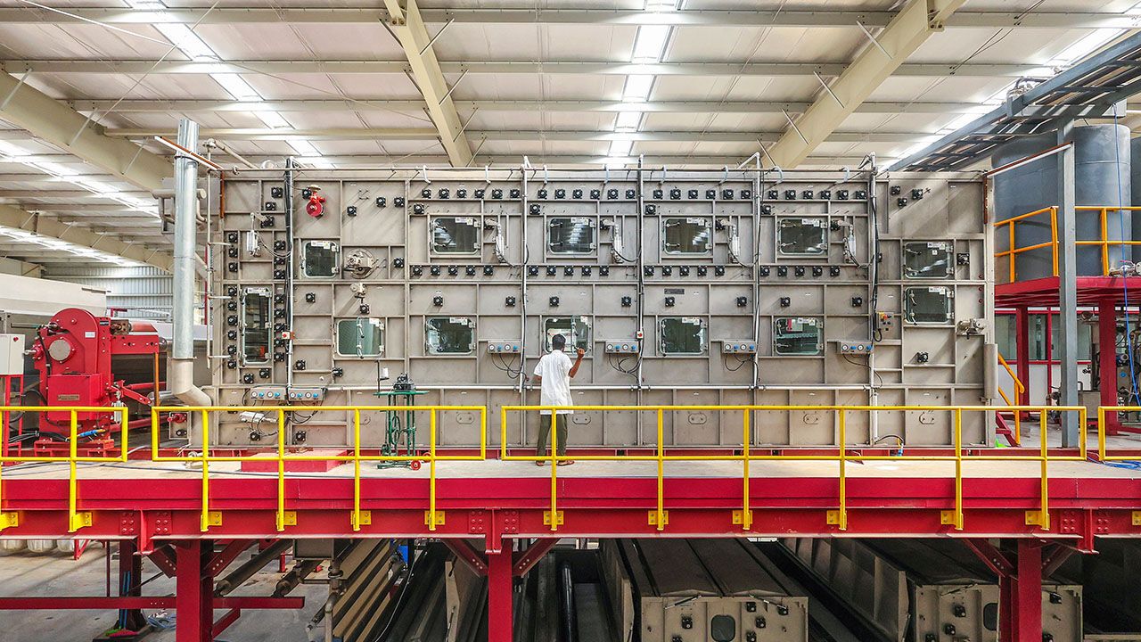 Raghuvir Exim Limited textile factory, Ahmedabad, Gujarat, India