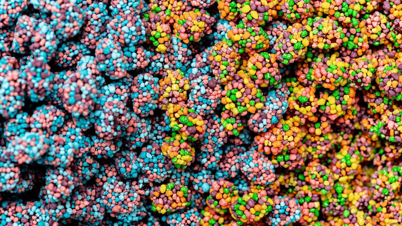 Nerds Gummy Clusters at Ferrara Candy Company.