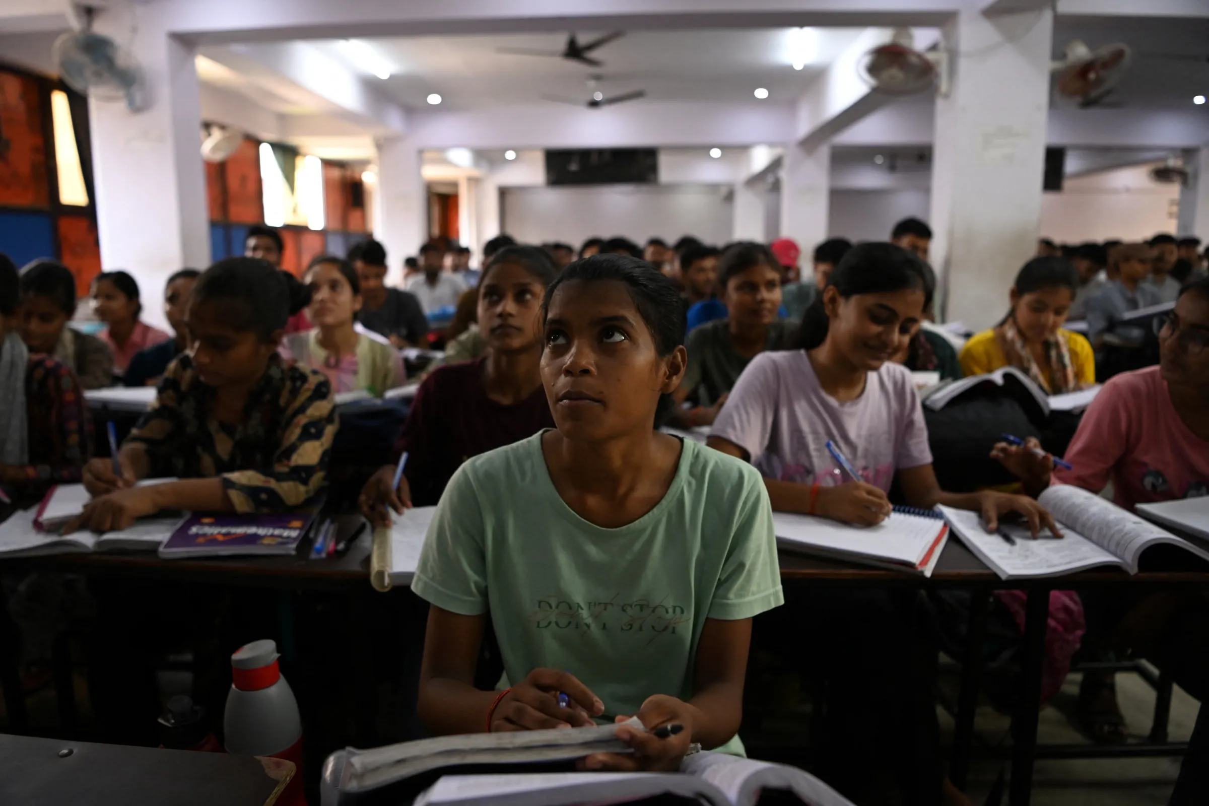 Studying for government job examinations, Prayagraj, India, June 2024
