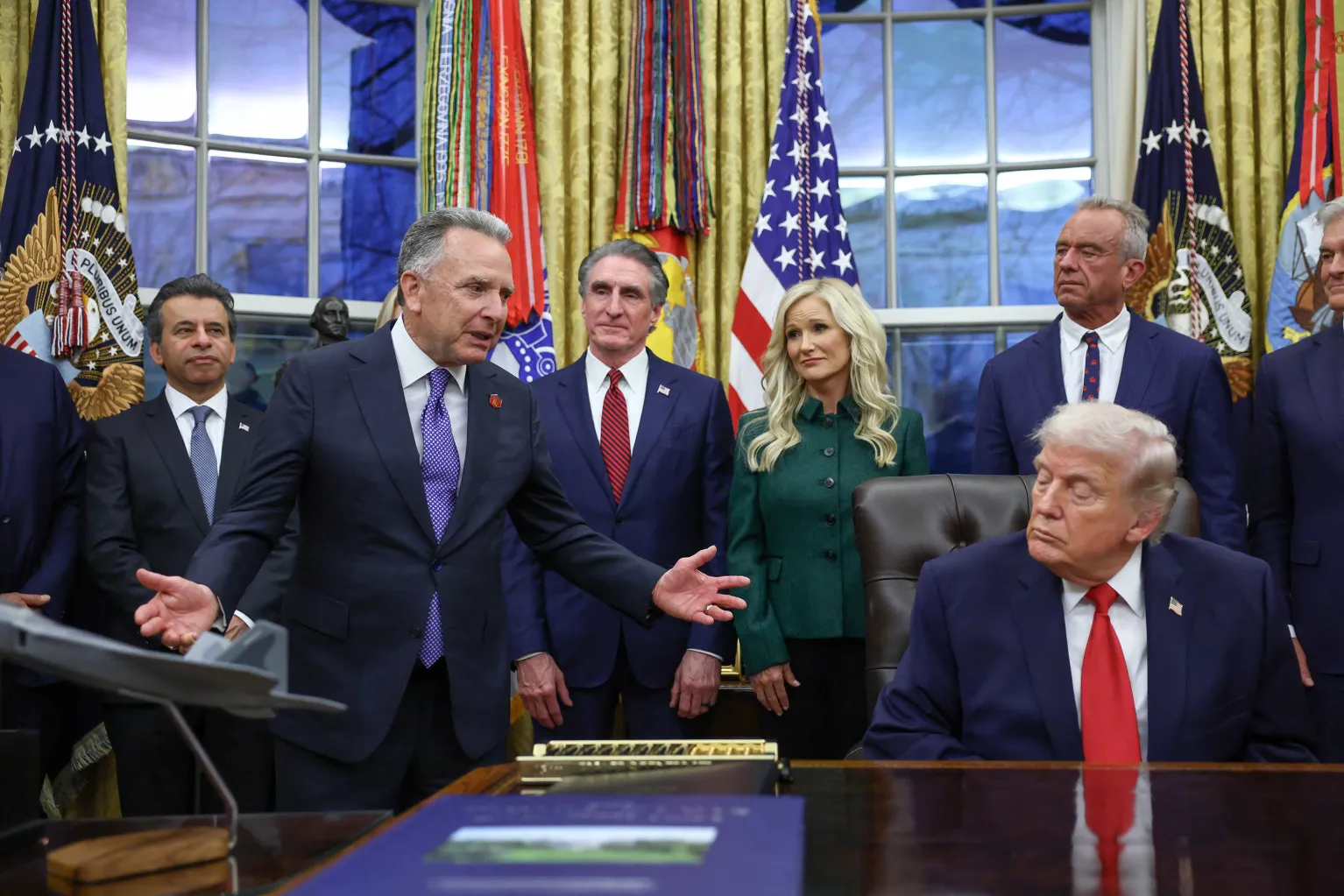 Steve Witkoff speaking to Donald Trump, Washington, D.C., January 2026