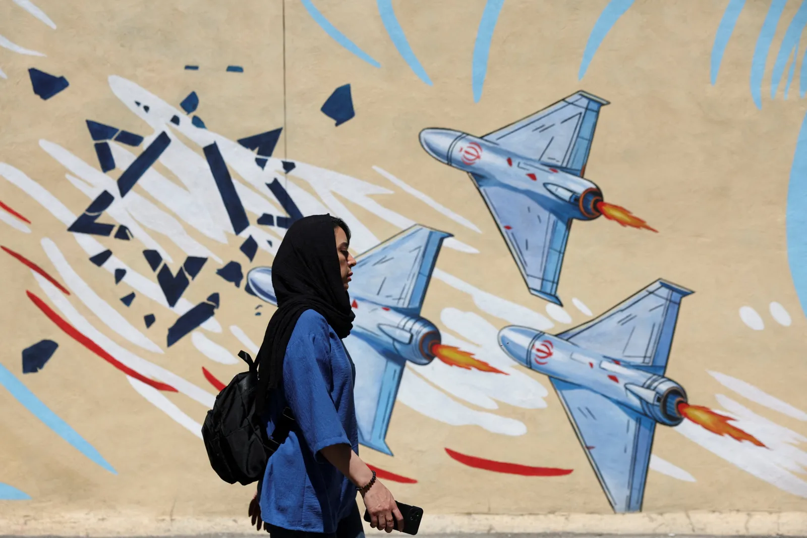 An anti-Israeli mural in Tehran, May 2026