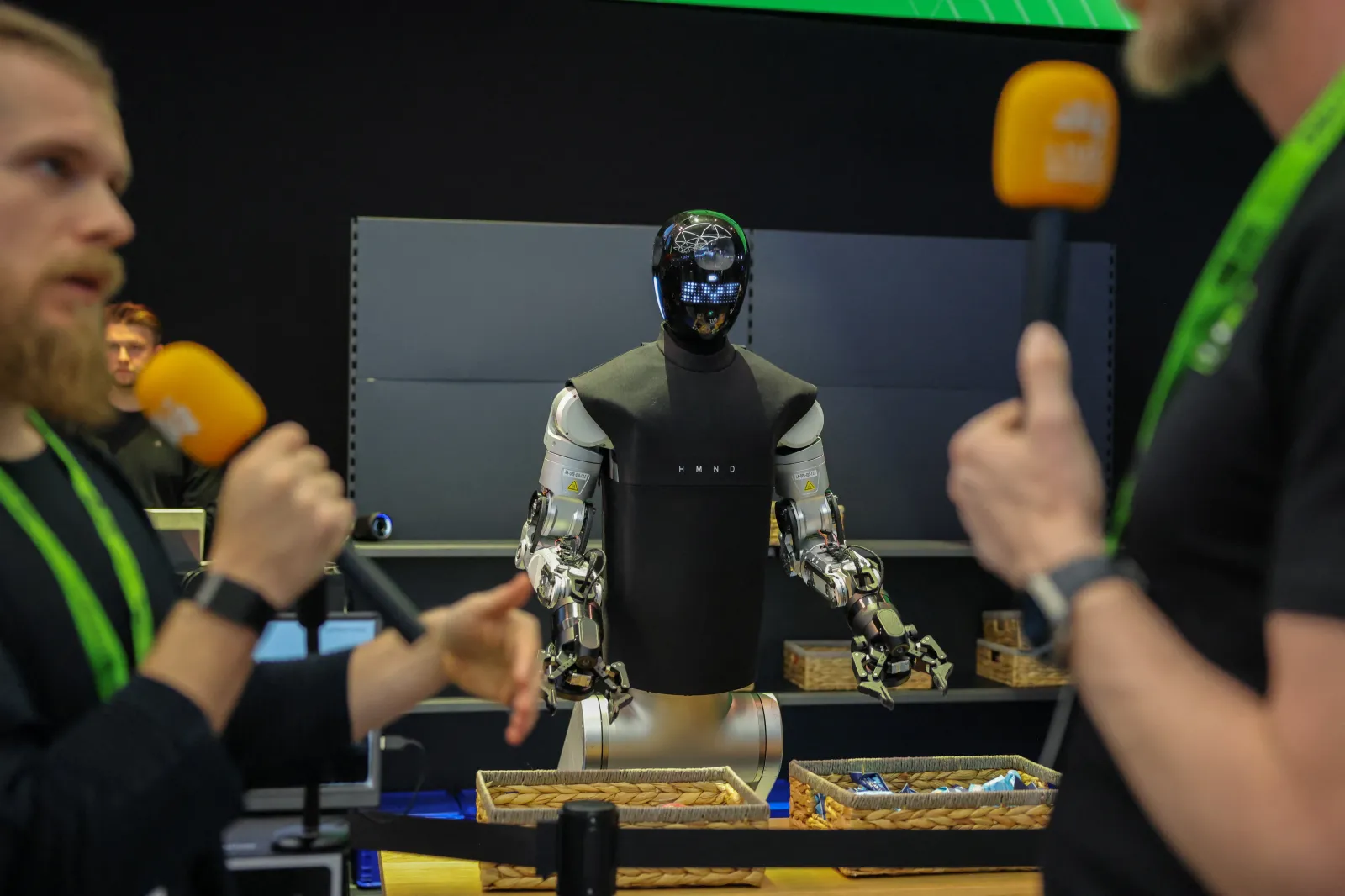 A robot at an AI conference in San Jose, California, March 2026