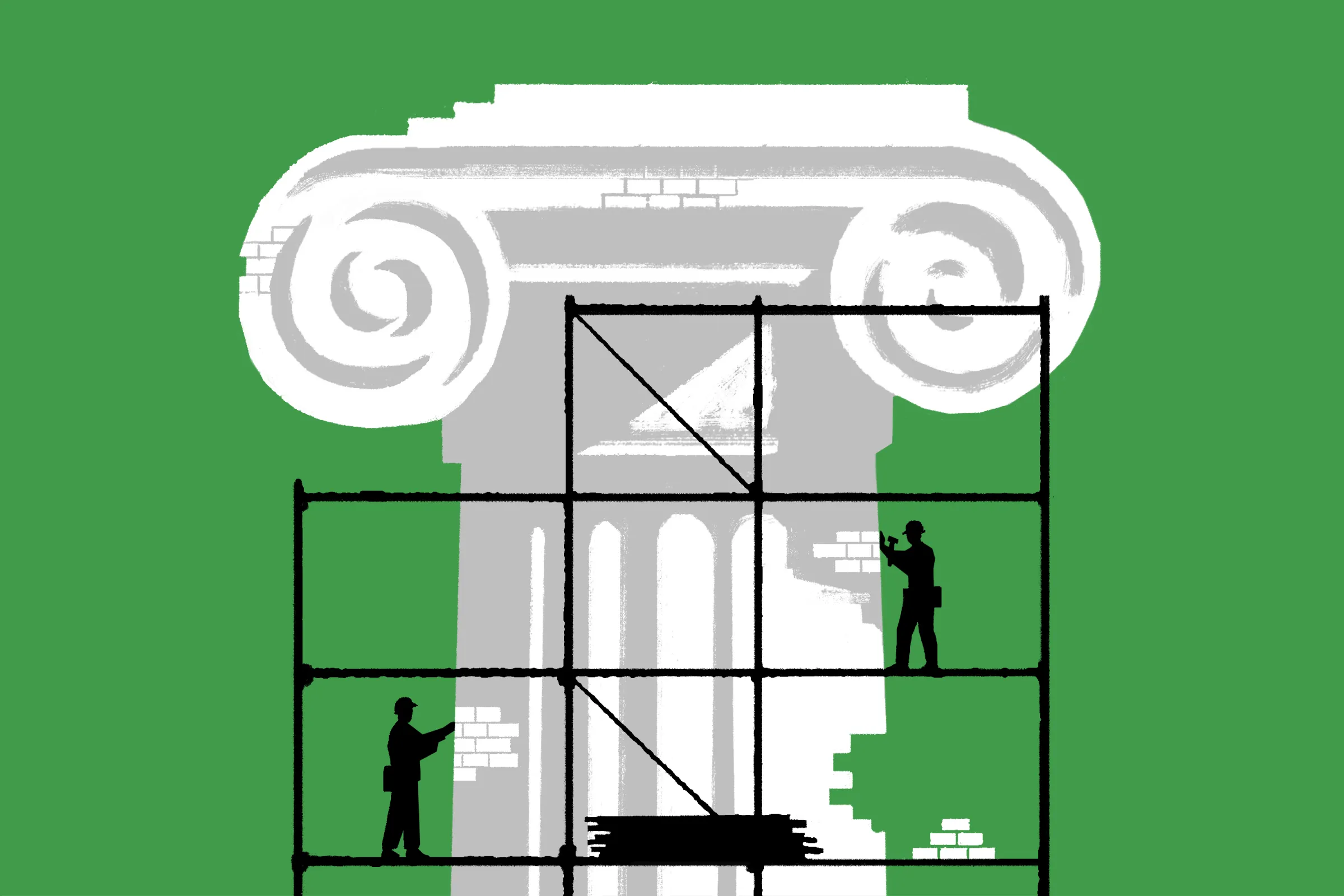 democracy institutions illustration